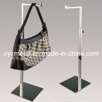 Chromed Steel Bag Holding Metal Display Stand
